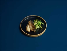 Grilled sea bass