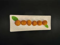 Kroketa Orizi Me Levrek Dhe Kungull