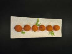 Kroketa Orizi Me Muskul Viçi Dhe Kërpudha