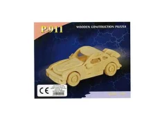 Puzzle Natyral 3D prej druri në formë Makine