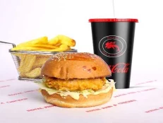 Chicken burger meal