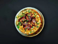 DS - Hummus With Turkish Hot Pastırma 