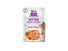 Brit Care Cat Fillets in Gravy with Tender Turkey & Savory Salmo