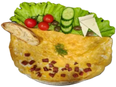 Omletë me proshutë