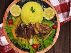 Mish qengji me pilaf