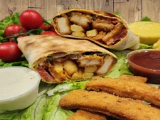 Tacos kotoletë pule		