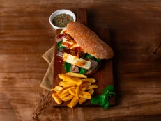 CG - China Town S&S Sandwich (with French fries)