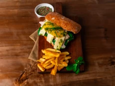 CG - Orange Chicken Sandwich (with French fries)