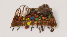 Waffles M & M Icecream