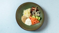 Chicken Gyros Poke Bowl