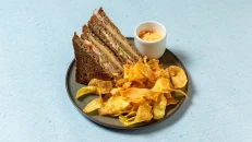 Club Sandwich with Chips