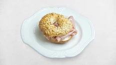 Mortadella Bagel Sandwich