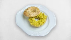 Curried Chicken Bagel Sandwich