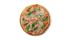 Pizza Crudo Grana Pomodorini Rukola