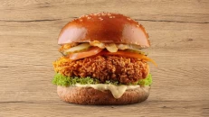 Crispy burger menu