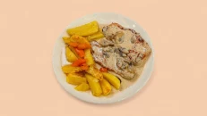 Eskallop Fileto Pule, Pana, Kërpudhë, Tartuf & Patate