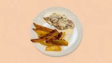 Eskallop Fileto Pule, 4 Djathëra, Patate