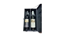 Red & White Wine from Kantina Arberi in a leather box with wine 