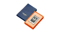 Lubinski Metal V Cutter with Leather Case