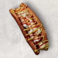Hot Dog with Eggs & Cheese