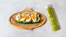 Avocado Toast + Cold Pressed Detox (celery, lemon, apple)