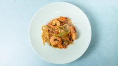 Linguine Karkalec Kungull & Pomodori