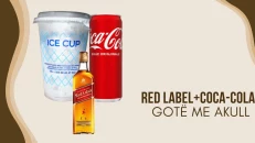 Red Label + Coca-Cola + Gotë me akull