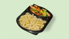 Penne me Panna, Sallatë Jeshile,  Karkalec & Avokado