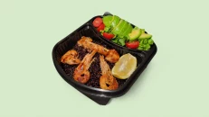 Karkalec Zgare & Oriz i Zi + Sallatë Jeshile me Avokado