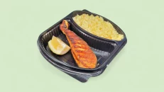 Salmon ne zgare + Pilaf