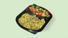 Farfale me Pançetë, Pesto & Sallatë Jeshile