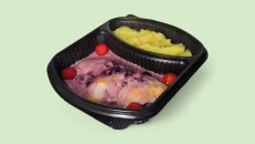 Eskallop Pule me Salcë Boronice & Pure Patate