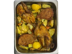 Tavë Pule + Kotoletë & Patate Furre