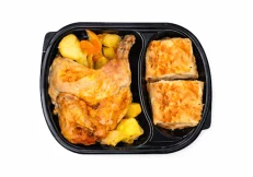 Combo Gjysmë Zogu Dhe Patate Furre E Byrek