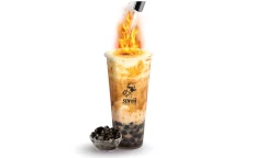 Fire Cream Brulee Milk Tea