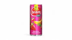 Bravo Strawberry Banana Can 250Ml