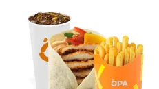 Schnitzel Wrap Big Combo