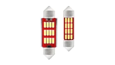 LLAMPA LED CANBUS AMIO 12xSMD-4014 C5W C10W 12V24V WHITE