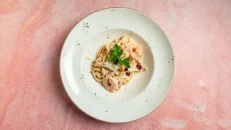 Tagliatelle me Karkalec & Soya