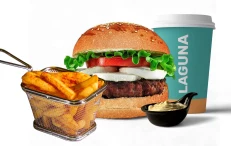 Tricolor Burger Menu