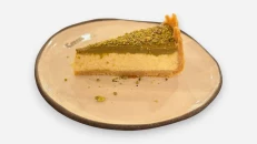 Cheesecake me pistakio