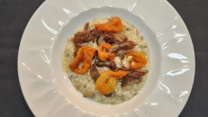 Risotto me Rosë dhe Kërpudha