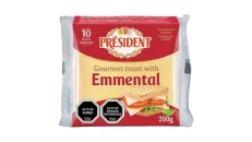 Cheese President Emmental Fetes 10T 200Gr