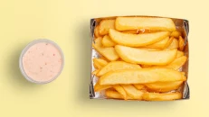 French Fries with Pink Sauce
