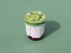 Blueberry Matcha Latte Iced 