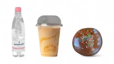 Donut cokollate + Ice latte+ Uje