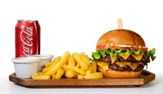 LeBrunchs Double Beef Burger Menu