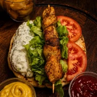 Chicken shish Pita