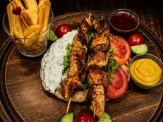 Double chicken shish Pita