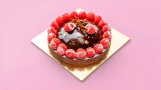 Tarte au Chocolat et Framboises